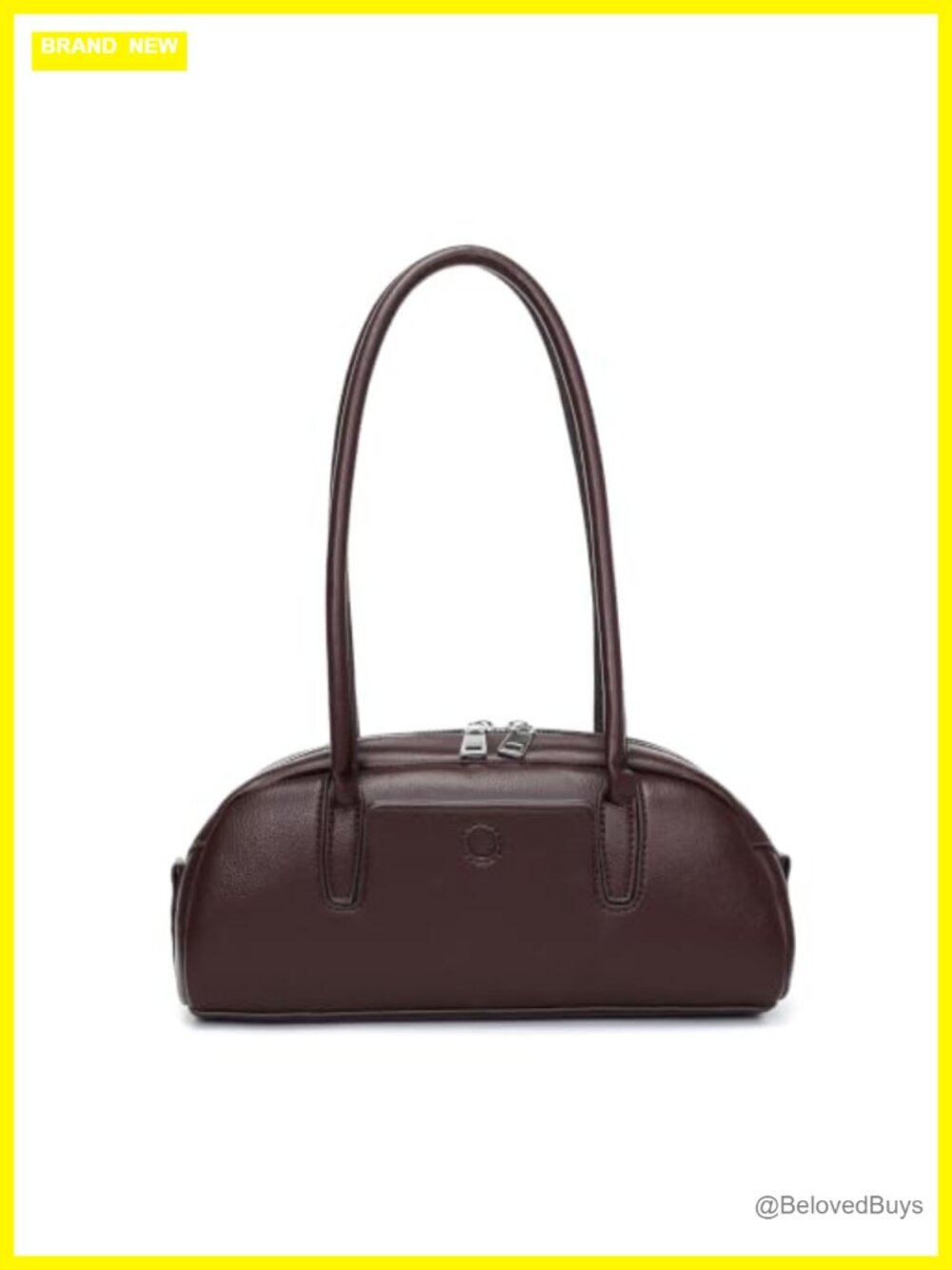 PU Vegan Leather Swing Zip Shoulder Bag Small Tote Purse